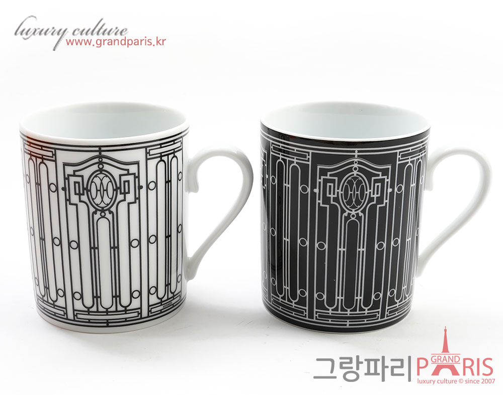에르메스 H데코 머그컵 2P SET	