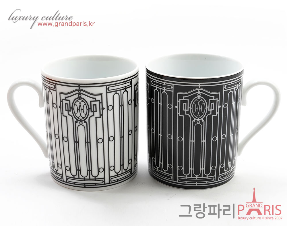 에르메스 H데코 머그컵 2P SET	