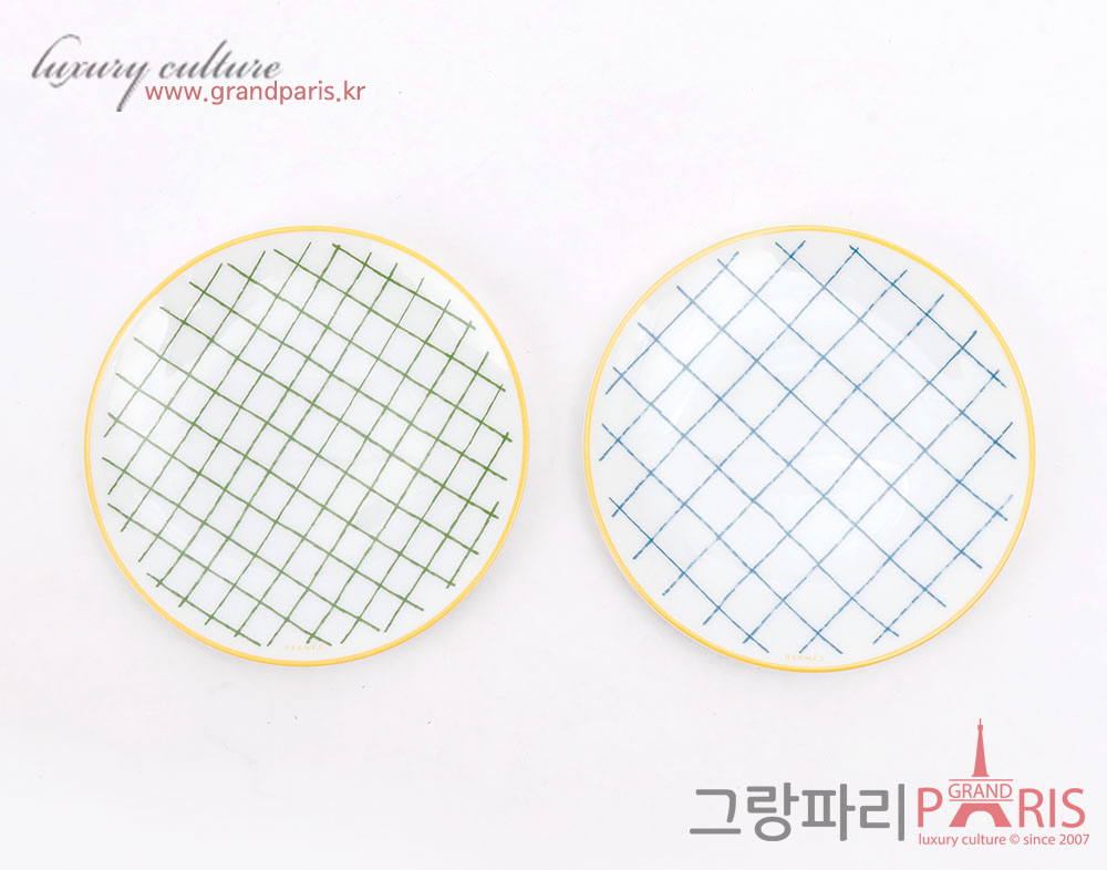 에르메스 워크인더가든 미니 플레이트 2P SET	