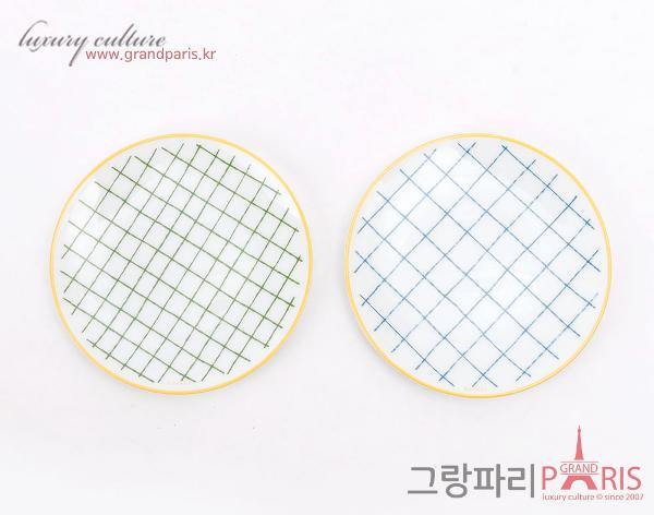 에르메스 워크인더가든 미니 플레이트 2P SET	