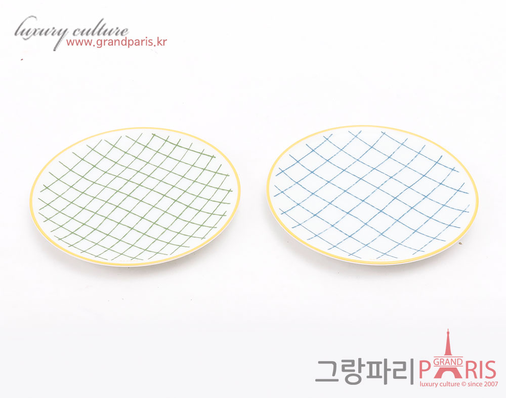 에르메스 워크인더가든 미니 플레이트 2P SET	