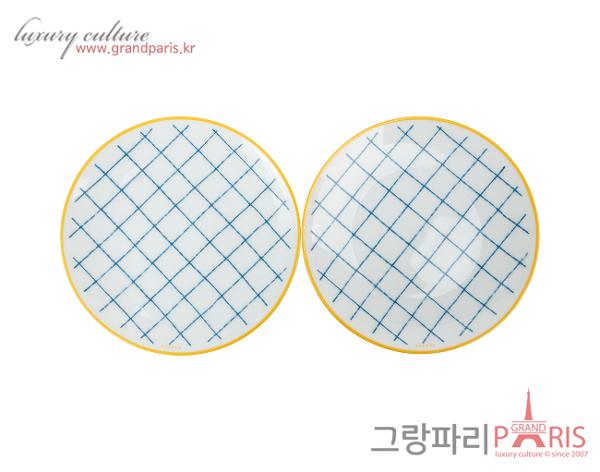 에르메스 워크인더가든 미니 플레이트 2P SET	