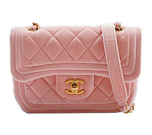 샤넬 핑크 스웨이드 쁘띠 크로스 체인백  보러가기