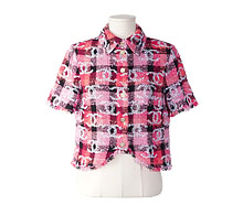 샤넬 핑크 화이트 CC 멀티 트위드 자켓 34 보러가기