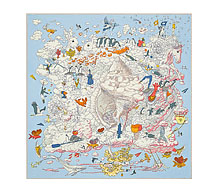 에르메스 까레 스카프 90 크림 블루 시엘 보러가기