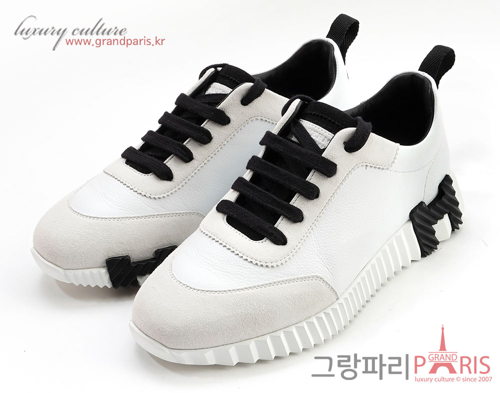 에르메스 바운싱 스니커즈 화이트 블랙 38	
