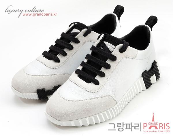 에르메스 바운싱 스니커즈 화이트 블랙 38	