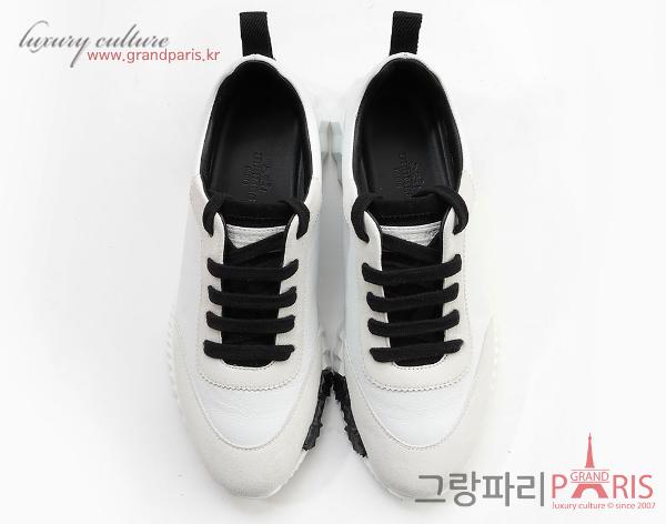 에르메스 바운싱 스니커즈 화이트 블랙 38	