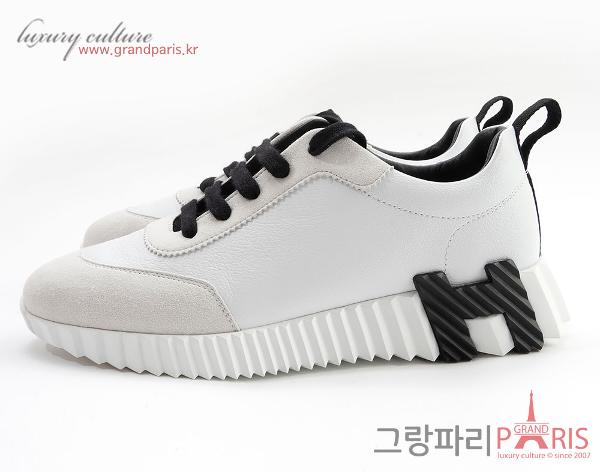 에르메스 바운싱 스니커즈 화이트 블랙 38	