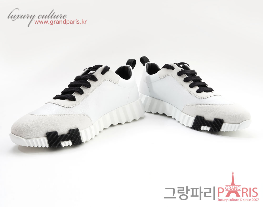 에르메스 바운싱 스니커즈 화이트 블랙 38	