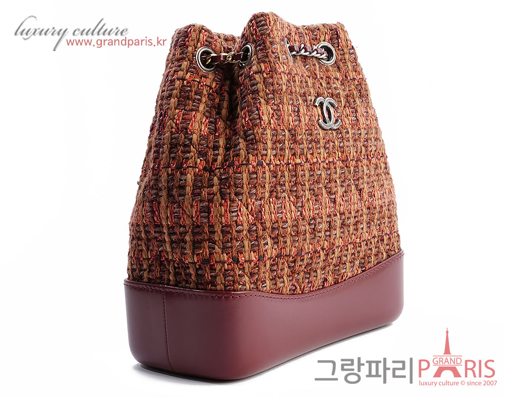 샤넬 가브리엘 백팩 스몰 트위드 멀티 