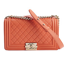 샤넬 보이백 미듐 피치핑크 램스킨 샴페인골드 보러가기