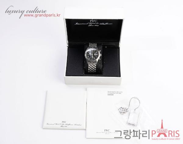 IWC 파일럿 크로노그래프 스틸 39mm 시계 IW3706