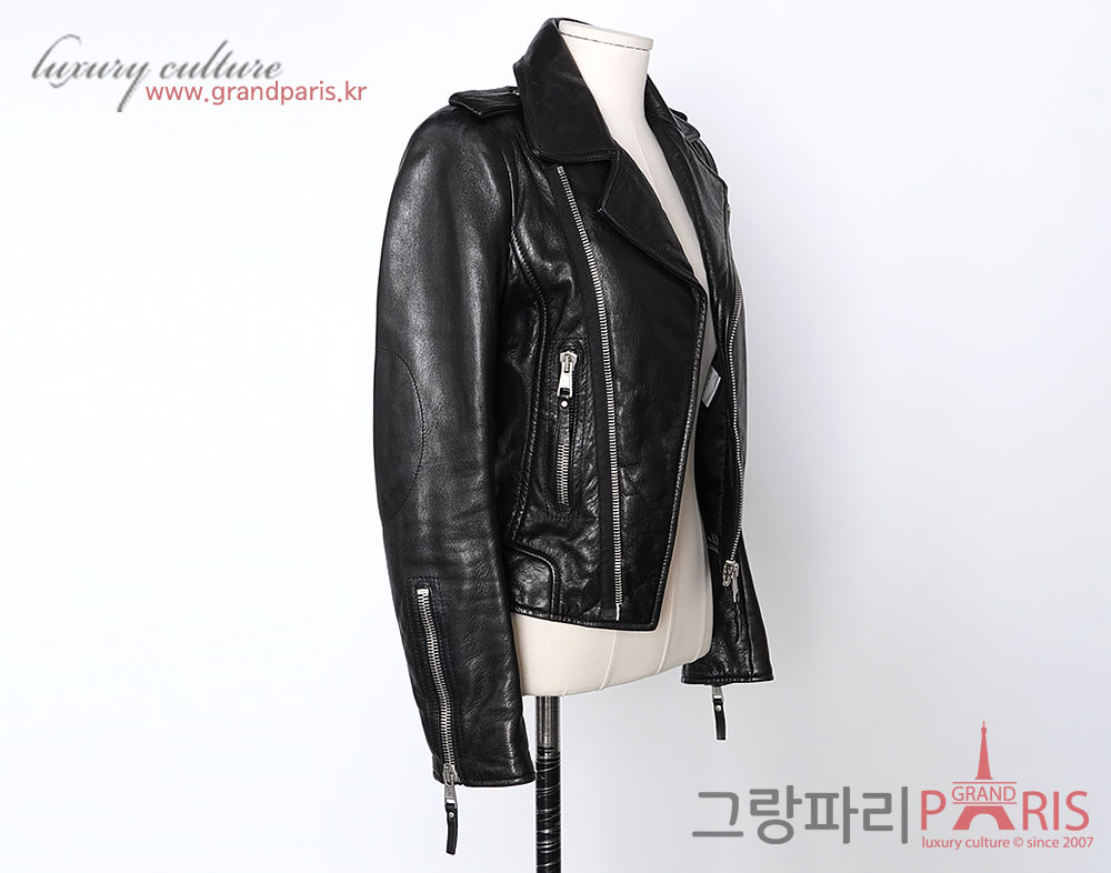 발렌시아가 블랙 라이더 자켓 36	
