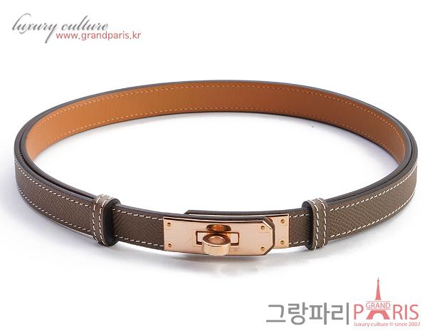 에르메스 켈리 벨트 에토프 로즈골드 U