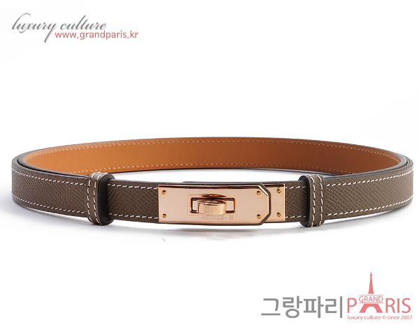 에르메스 켈리 벨트 에토프 로즈골드 U