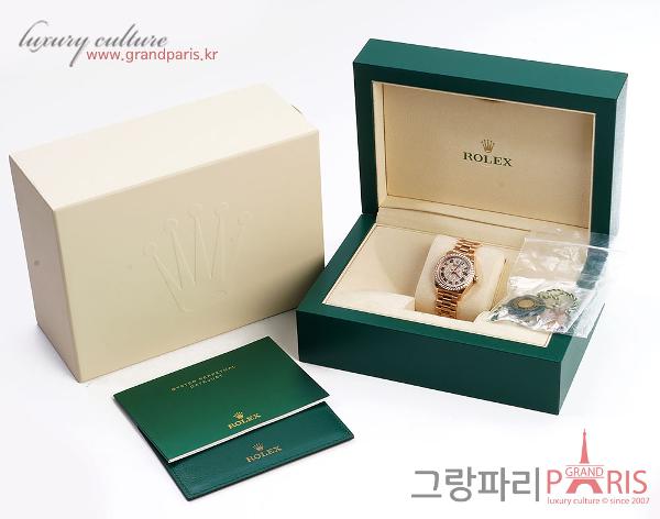 로렉스 데이저스트 파베다이아 로즈골드 28mm 