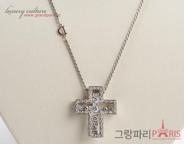 다미아니 벨에포크 화이트골드 다이아 네크리스 L