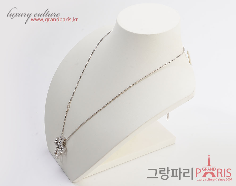다미아니 벨에포크 화이트골드 다이아 네크리스 L