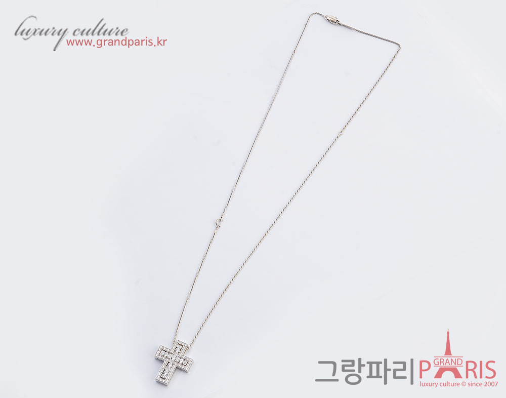 다미아니 벨에포크 화이트골드 다이아 네크리스 L