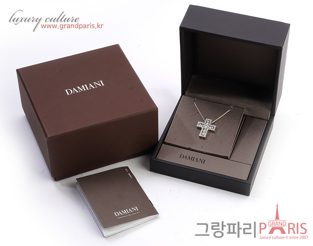 다미아니 벨에포크 화이트골드 다이아 네크리스 L