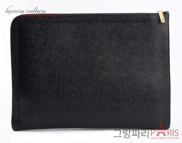 톰브라운 블랙 폴리오 클러치	