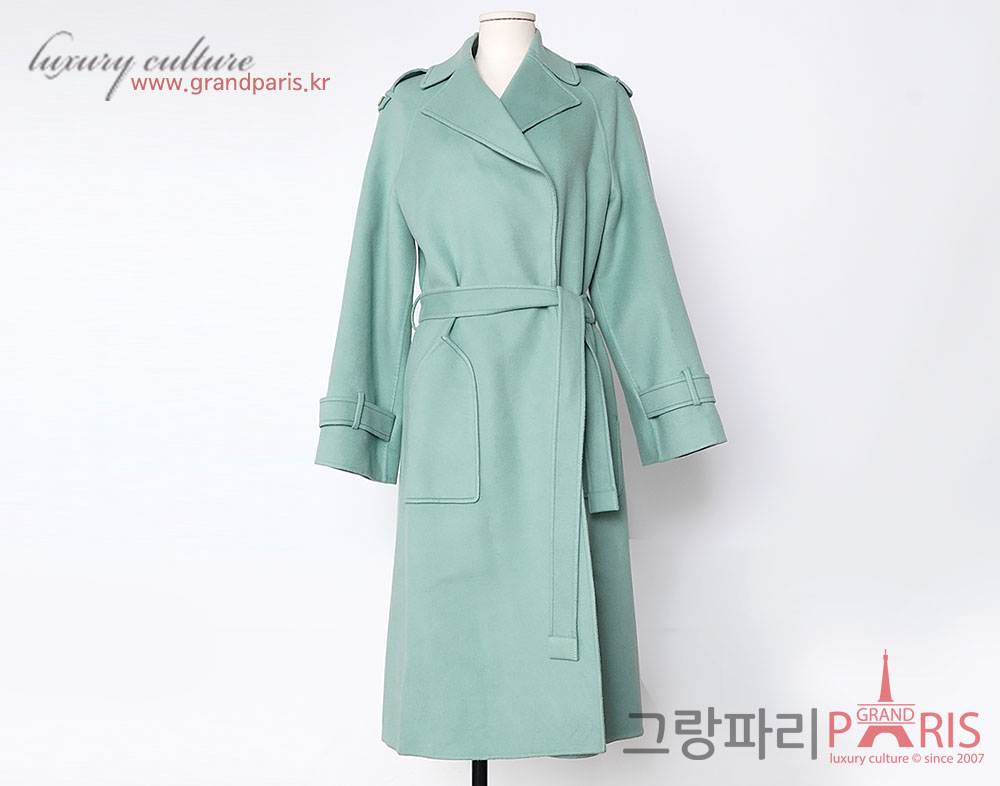 로로피아나 민트 캐시미어 롱 코트 40
