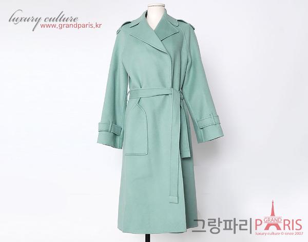 로로피아나 민트 캐시미어 롱 코트 40