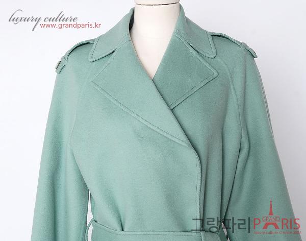 로로피아나 민트 캐시미어 롱 코트 40