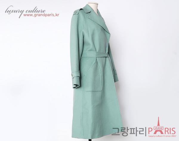 로로피아나 민트 캐시미어 롱 코트 40
