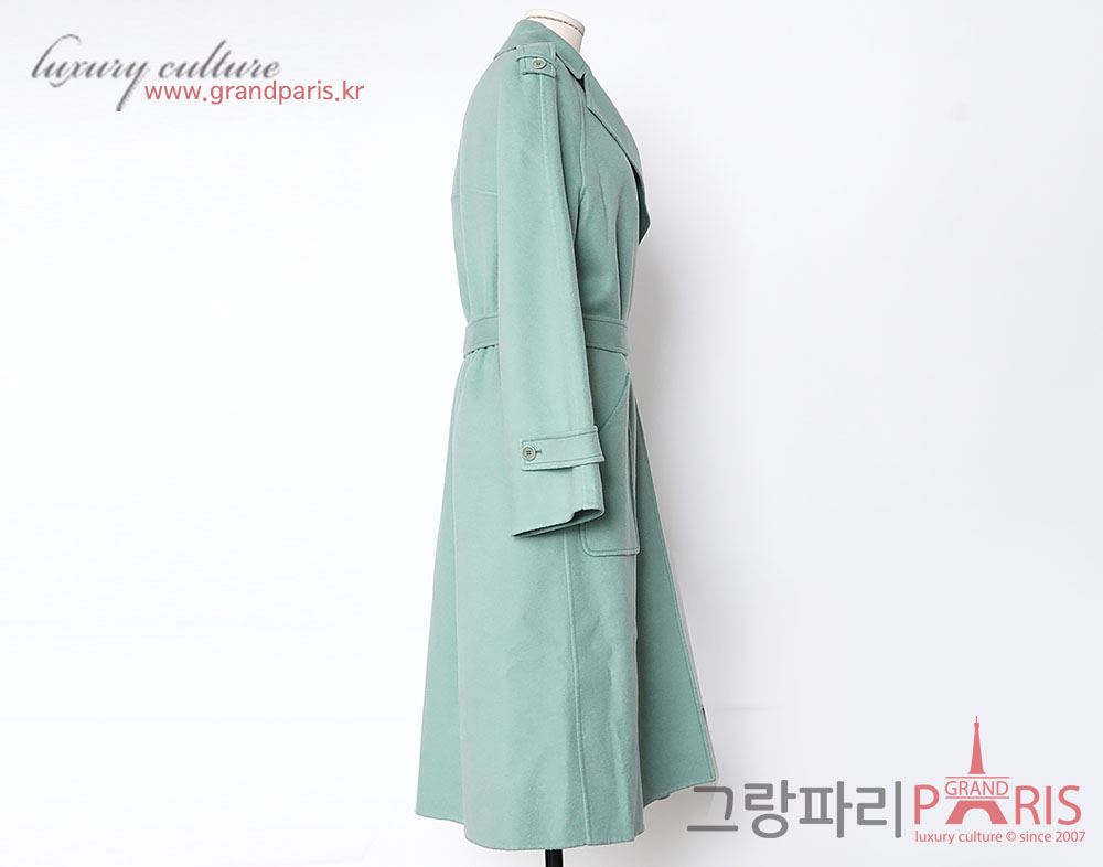 로로피아나 민트 캐시미어 롱 코트 40