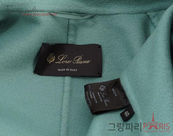 로로피아나 민트 캐시미어 롱 코트 40