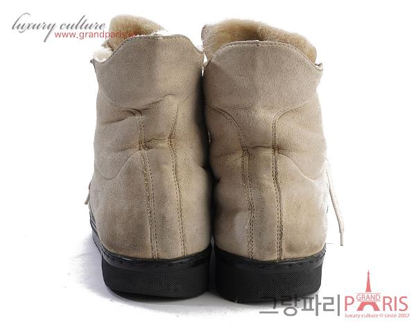 구찌 스웨이드 삼선 하이탑 스니커즈 38