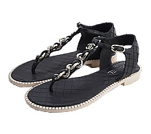 샤넬 블랙 체인 CC로고 조리 샌들 36C 보러가기