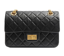 샤넬 2.55 빈티지 미니 플랩백 블랙 금장  보러가기