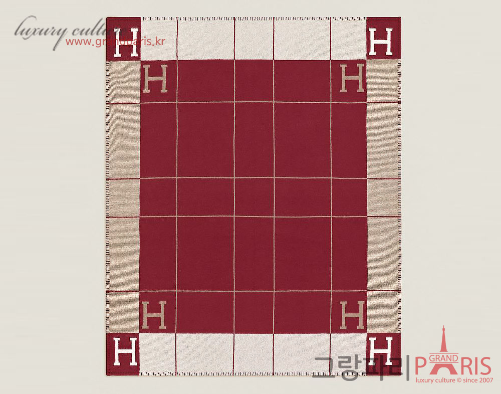 에르메스 아발론3 블랭킷 에크루 루즈