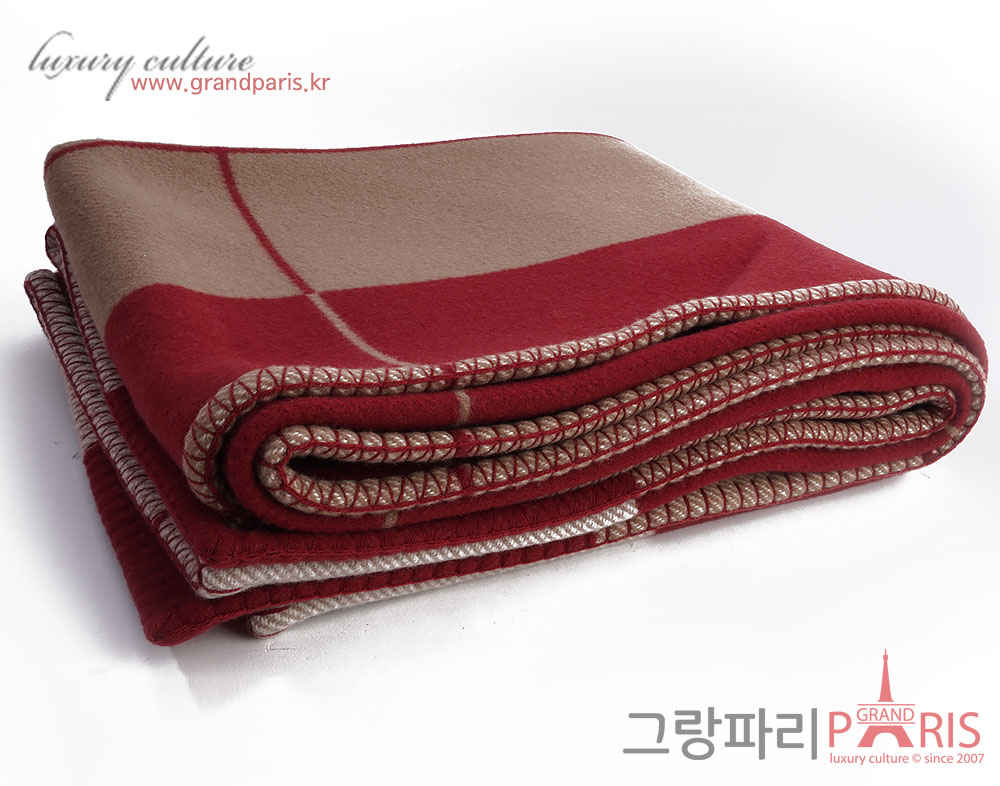 에르메스 아발론3 블랭킷 에크루 루즈