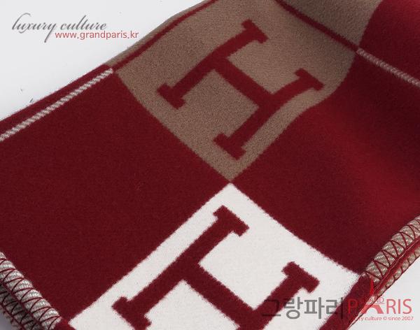 에르메스 아발론3 블랭킷 에크루 루즈