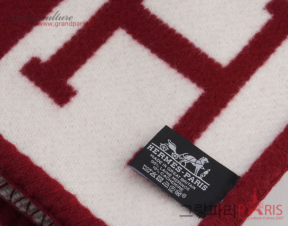 에르메스 아발론3 블랭킷 에크루 루즈