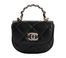 샤넬 마이크로 진주 탑핸들 체인 카드지갑 블랙 샴페인골드 램스킨 보러가기