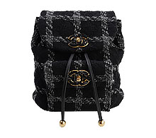 샤넬 트위드 백팩 블랙 금장  보러가기