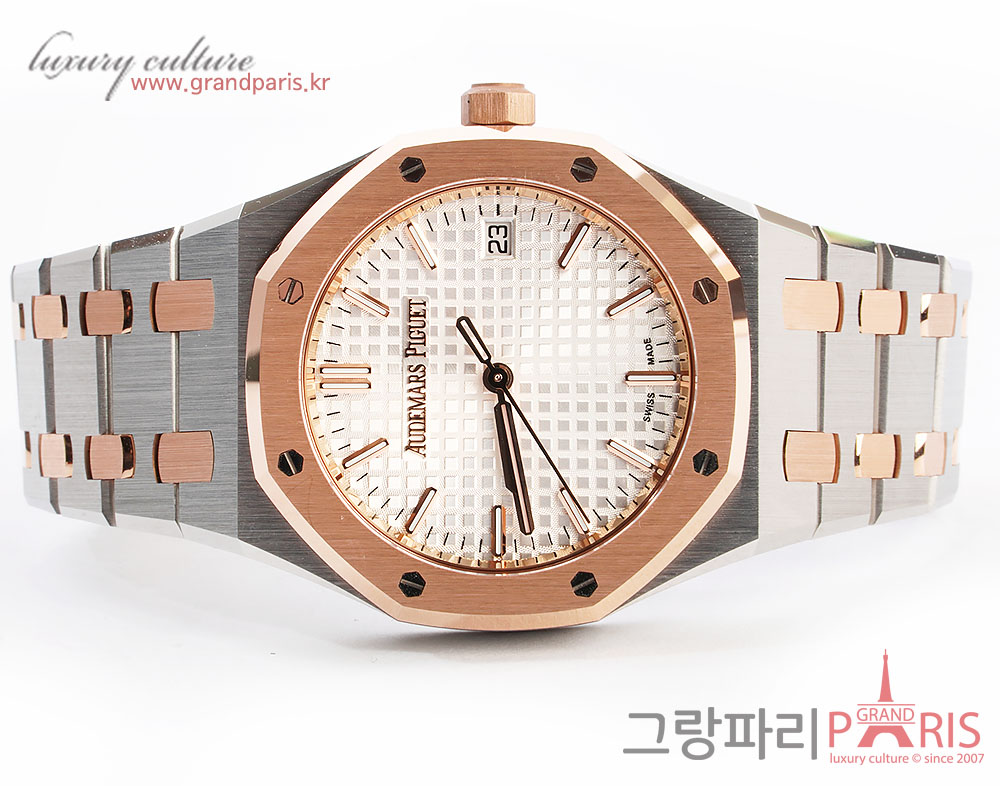 오데마피게 로얄오크 34mm 로즈골드 콤비  