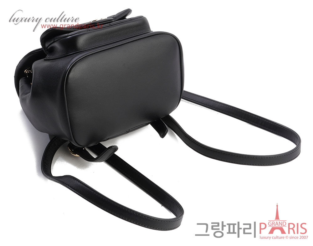 샤넬 듀마 백팩 블랙 샴페인골드