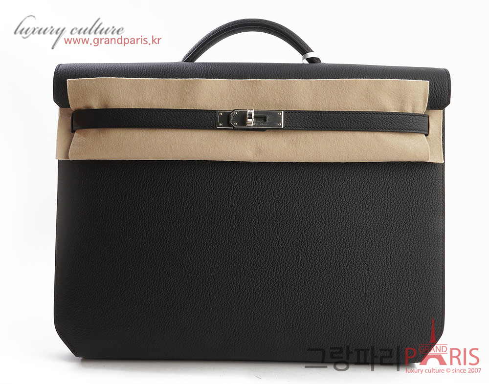 에르메스 켈리 데페슈 36 블랙 은장 U