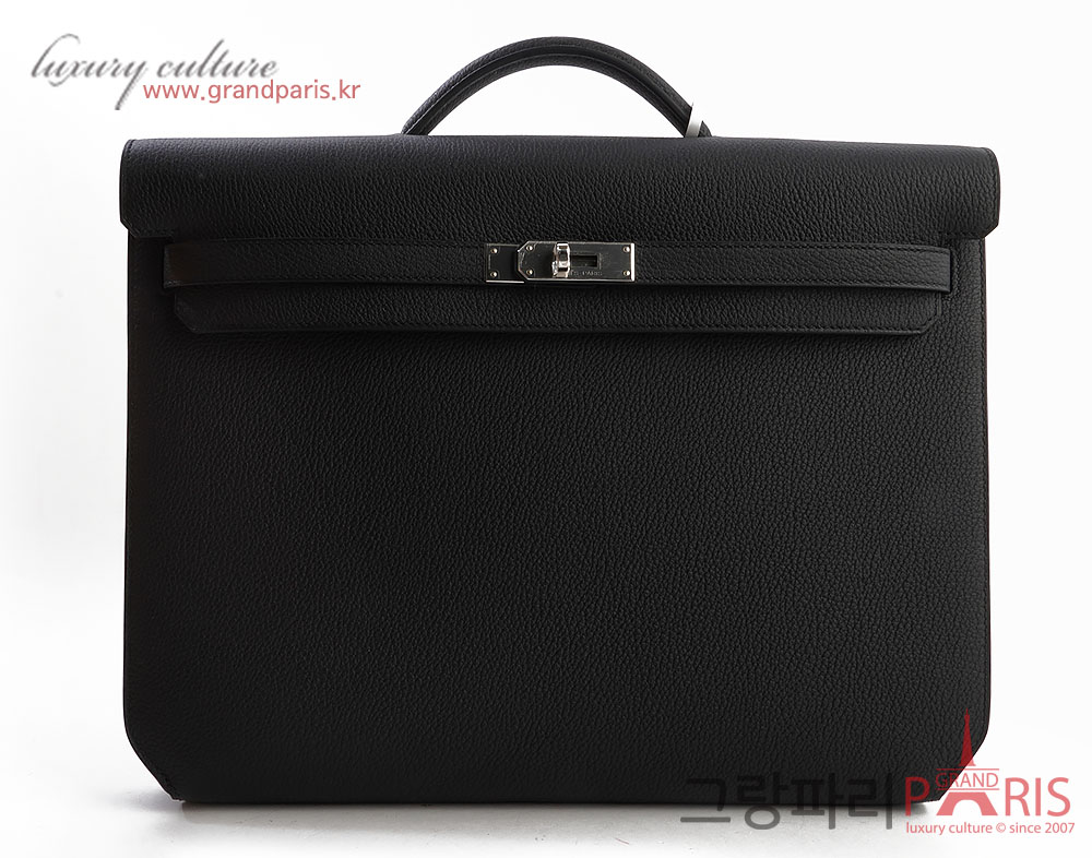 에르메스 켈리 데페슈 36 블랙 은장 U