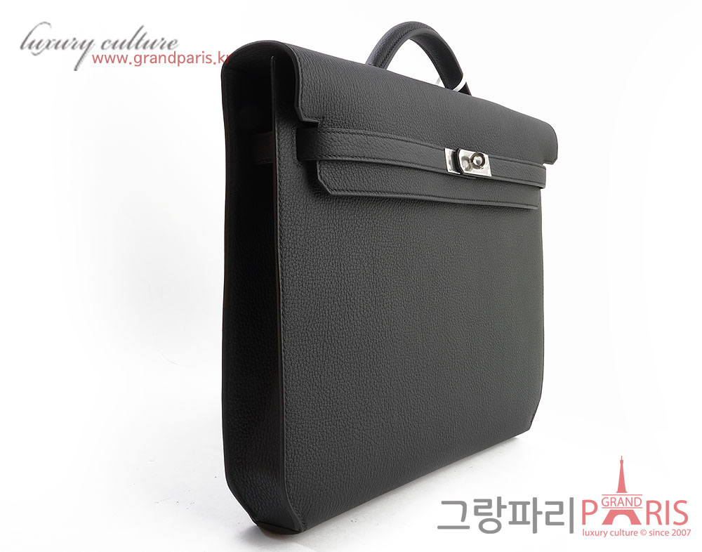 에르메스 켈리 데페슈 36 블랙 은장 U