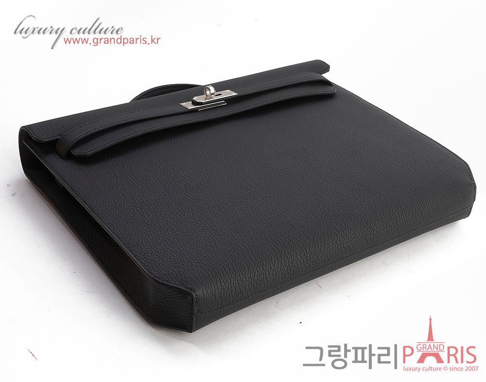 에르메스 켈리 데페슈 36 블랙 은장 U