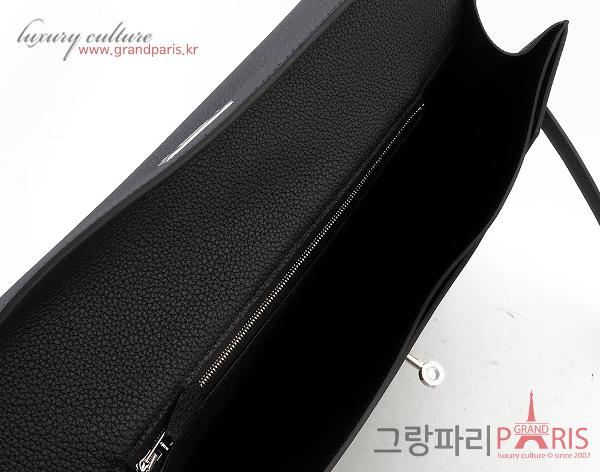 에르메스 켈리 데페슈 36 블랙 은장 U