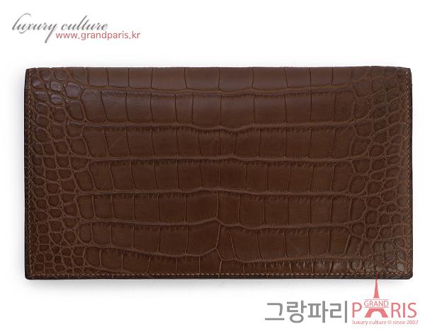 에르메스 와니 장지갑 브라운 N