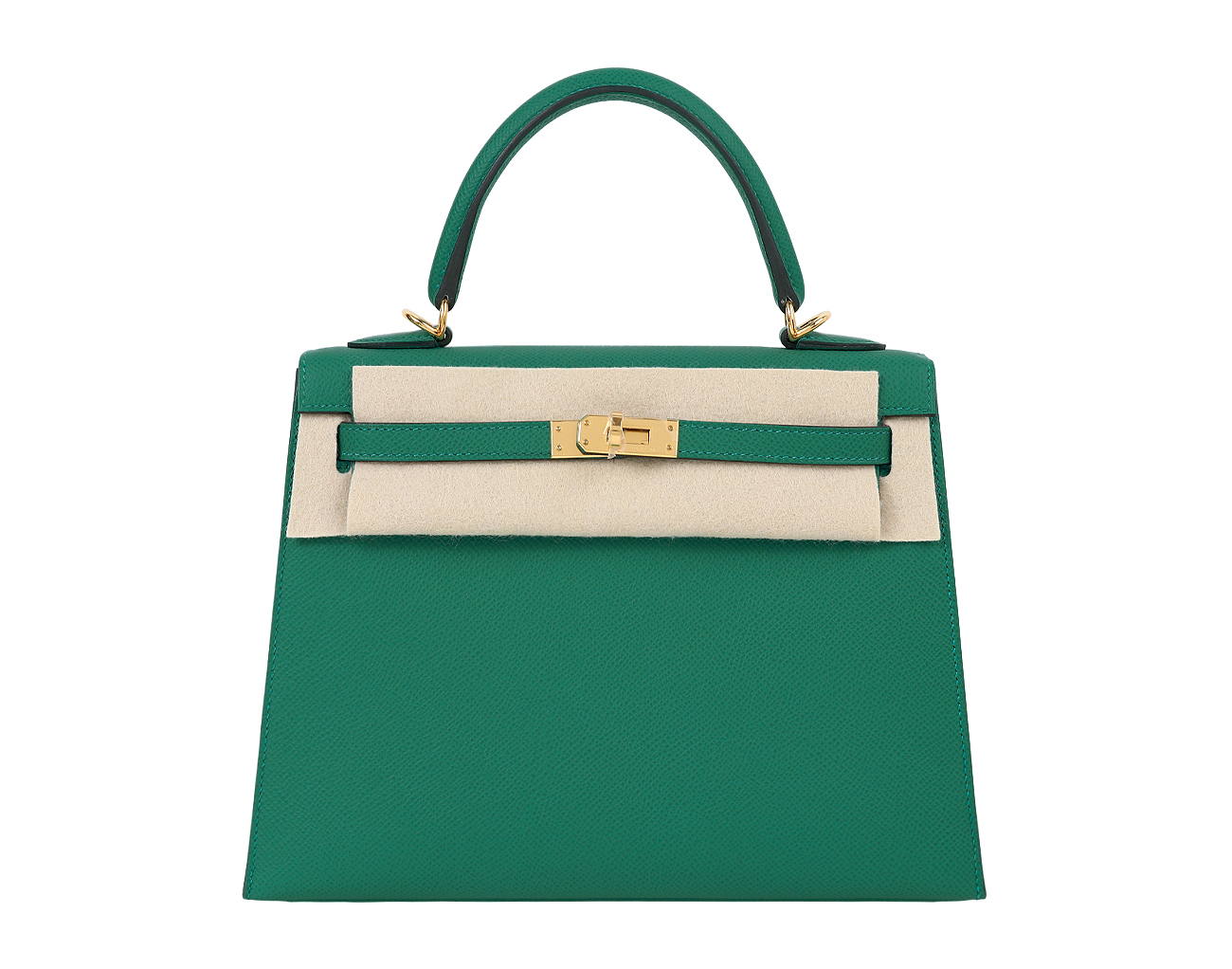 에르메스 셀리에 켈리 25 베르트 제이드 금장 U